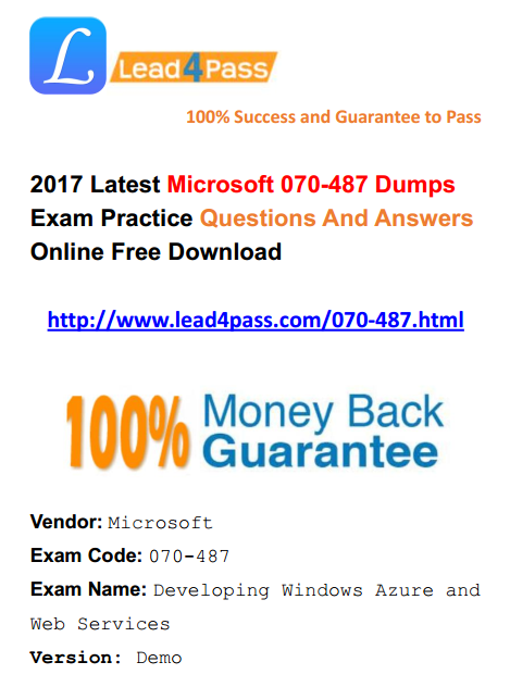 070-487 dumps