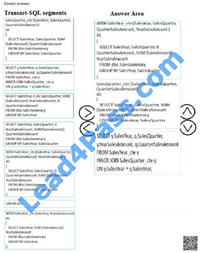 leads4pass 70-761 exam question q18-3