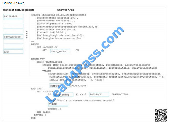 leads4pass 70-761 exam question q25-4