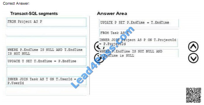 leads4pass 70-761 exam question q26-2