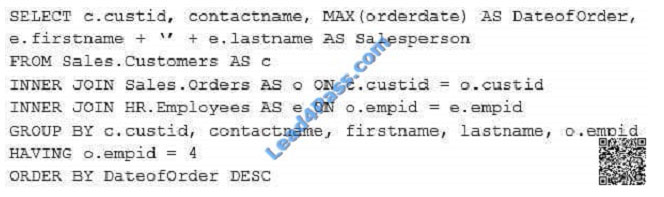 lead4pass 70-761 exam question q9-1