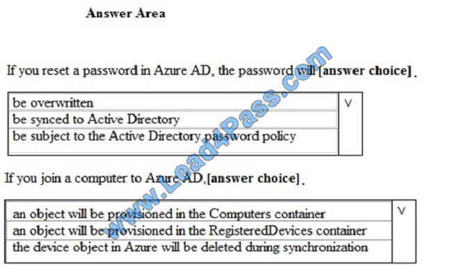 lead4pass ms-500 exam question q8-1