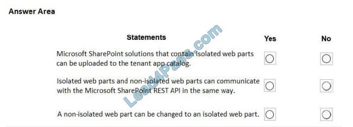 dumpscertification ms-600 exam questions q3