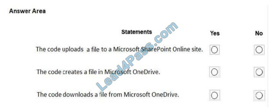 lead4pass ms-600 exam questions q13-2