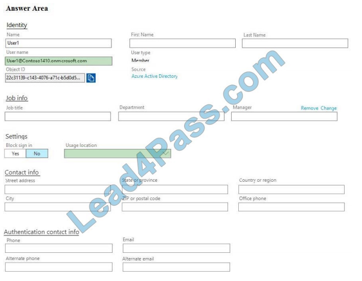 lead4pass ms-100 exam question q2-1